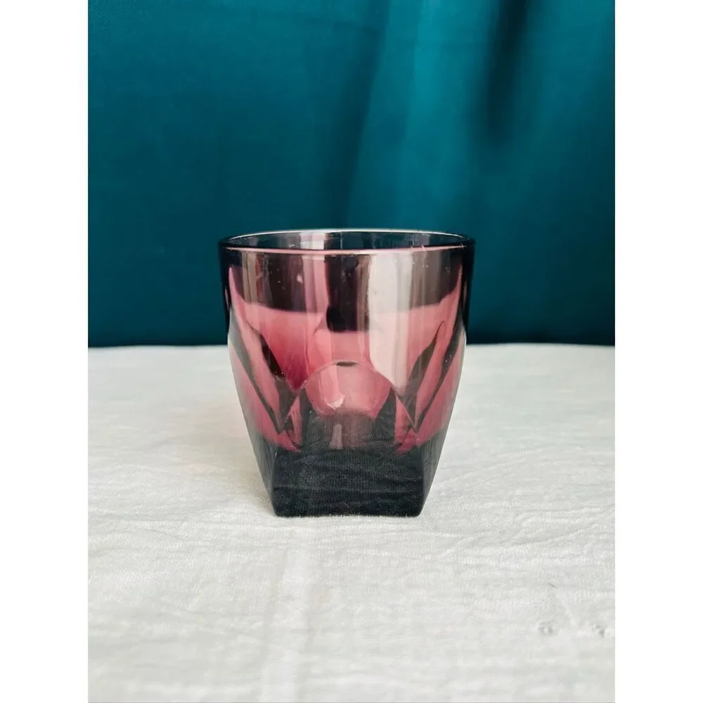 Hazel Atlas Moroccan Amethyst 4oz Flat Tumbler
